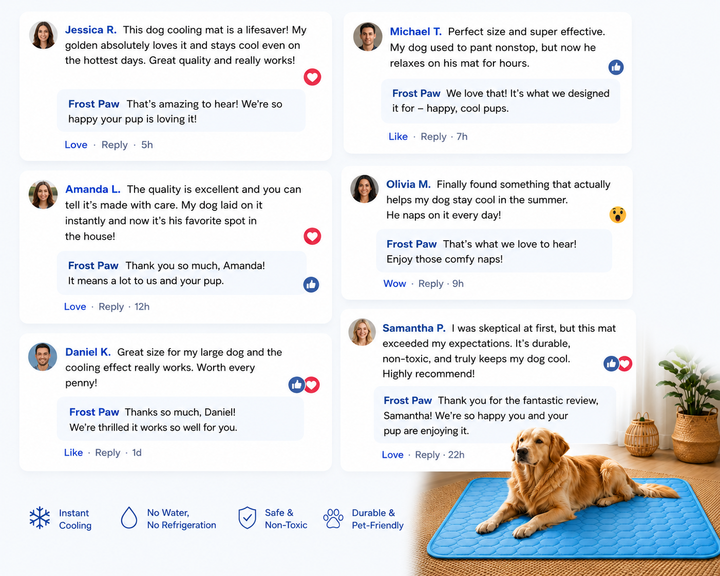 FrostPaw™ – All Day Cooling Comfort Mat 3.0
